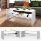 Vicco Table basse Blanc 99.6x39.8cm, Model 28521