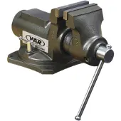VAR Professional Bench Vise 125 Mm Workstand Noir