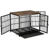 OEM Banc pour chien L en bois noir