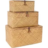 OEM Boîte de rangement rectangulaire en rotin naturel