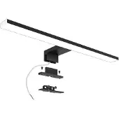 OEM Lampe LED pour miroir 10 W, noire, 40 cm, étanche