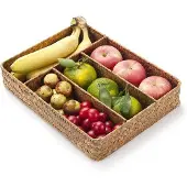OEM Boîte de rangement tissée avec compartiments et panier