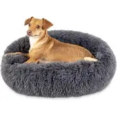 OEM Petit panier rond pour chien, 40 cm, gris, anti-stress