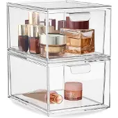 Markenlos Petites boîtes de rangement transparentes en acrylique