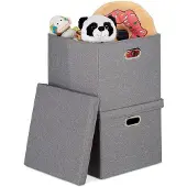 OEM Boîtes de rangement en tissu gris, 51 litres