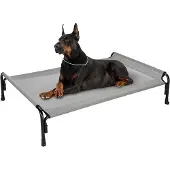 OEM Lit surélevé pour chien XL gris pour grands chiens