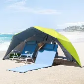 OEM Parasol vert avec protection UV, fenêtre et pare-vent