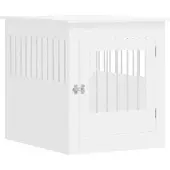 Markenlos Grand banc pour chien en bois blanc