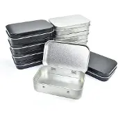OEM Boîtes rectangulaires en métal, noires, 10 pièces, petites