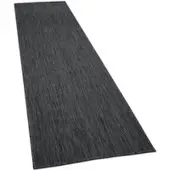 Tapis.fr Tapis d'intérieur & extérieur Venezia anthracite 80x250 cm
