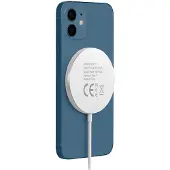 Avizar Mayaxess, chargeur MagSafe magnétique 15 W pour iPhone 13 Mini, blanc