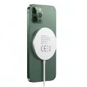 Avizar Mayaxess, chargeur MagSafe magnétique 15 W pour iPhone 13 Pro, blanc