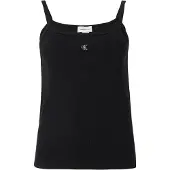 Calvin Klein Jeans Haut 'Monogram Patch Cami' noir
