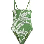 Mint Velvet Maillot de bain vert / blanc