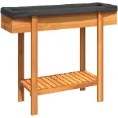 Syfax Lit surélevé de jardin 90x30x75 cm bois massif acacia