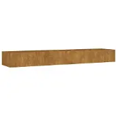 Syfax Lit surélevé de jardin 360x80x40 cm acier corten