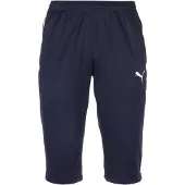 Puma Pantalon de sport bleu marine / blanc