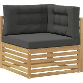 vidaXL Ensemble de canapés d'extérieur , 5 pièces, blanc et anthracite