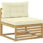 vidaXL Ensemble de canapés d'extérieur , 9 pièces, blanc et crème