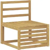 vidaXL Ensemble de salon de jardin 5 pièces, blanc, en bois d'acacia massif
