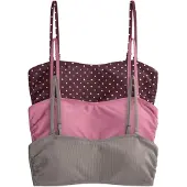 The Set Hauts de bikini gris clair / mûre / rose ancienne