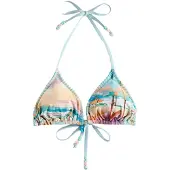 Next Hauts de bikini bleu ciel / orange pastel / rose