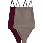 The Set Maillot de bain brun foncé / gris