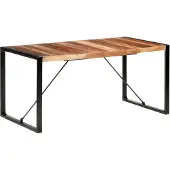 Syfax Table à manger 160x80x75 cm bois massif