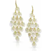 Avant Garde Boucles d'oreilles blanc