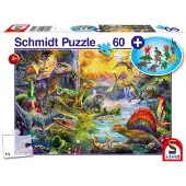 Schmidt Spiele Puzzle Dinosaures - 51 à 99 pièces