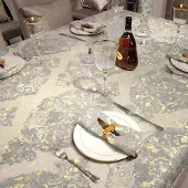 OEM Nappe hydrofuge à franges, beige, 140 x 200 cm