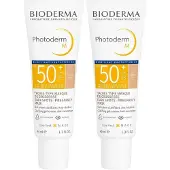 Bioderma Photoderm M Gel-Crème Clarifiant Clair SPF50+ 2x40 ml Crème