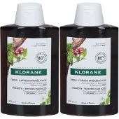 Klorane Shampoing à la Quinine & Edelweiss BIO 2x200 ml Shampooing