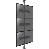KIMEX Support sol-plafond pour 3 écrans TV 32'' - 75''