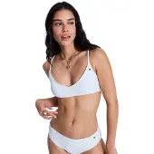 Roxy Island Athletic Bralette Bikini Top Blanc M Femme