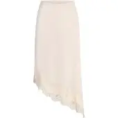 Jack & Jones Vima Satin Asymmetric Jjxx Skirt Beige S Femme