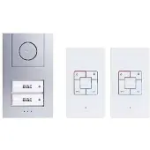 M-E Modern-Electronics modern-electronics 41186 Interphone-portier filaire Kit complet 2 - Argent (41186)