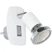 Eglo Tache blanche à brancher Mini 4 avec commutateur