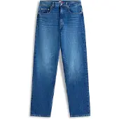 Tommy Hilfiger Jean 'High Rise Slim Straight Leg' bleu foncé