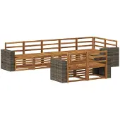 vidaXL Ensembles de canapés en bois massif d'acacia