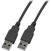 EFB Elektronik K5253SW.1 USB2.0 Anschlusskabel A-A,St.-St.,1,0m,schwarz,Classic