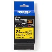 Brother TZe-FX651 - (24 mm x 24 mm) - Noir sur jaune - Ruban