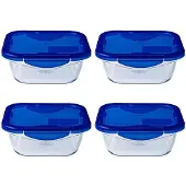 Pyrex Plat Carré Cook & Go Plat Cuisson Et Conservation Hermétique -