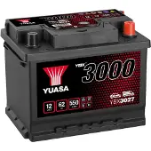 Yuasa Autobatterie SMF YBX3027 12 V 60 Ah T1 Zellanlegung 0 (YBX3027)