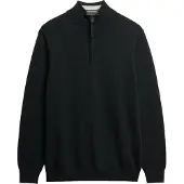Superdry pour homme. M6110690A Essentials Half Zip Sweater noir (XXL), Casuel, Coton