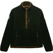 Superdry pour homme. M2014149A Polaire Half Zip Outdoor vert (L), Casuel, Polyester