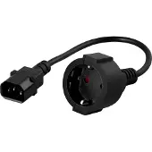 Deltaco PowerWalker - Câble d'alimentation - CEE 7/4 (W) à IEC 60320 C14