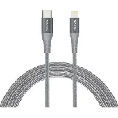 Nevox 1M Lightning vers Type C câble de données USB MFi nylon tressé