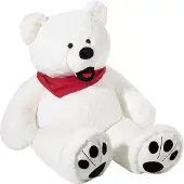Heunec KUMA Ours polaire au format XL blanc, doudou ours polaire