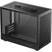 DeepCool CH160 PLUS, Small Form Factor (SFF), PC, Noir, Micro ATX, Mini-ITX, ABS (acrylonitrile-butadiène-styrène), Verre trempé, SPCC, 16,4 cm